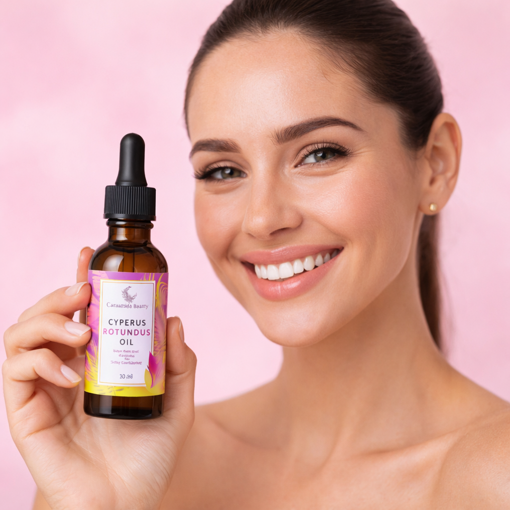 Aceite Cyperus Rotundus: Reduce el crecimiento del vello corporal.