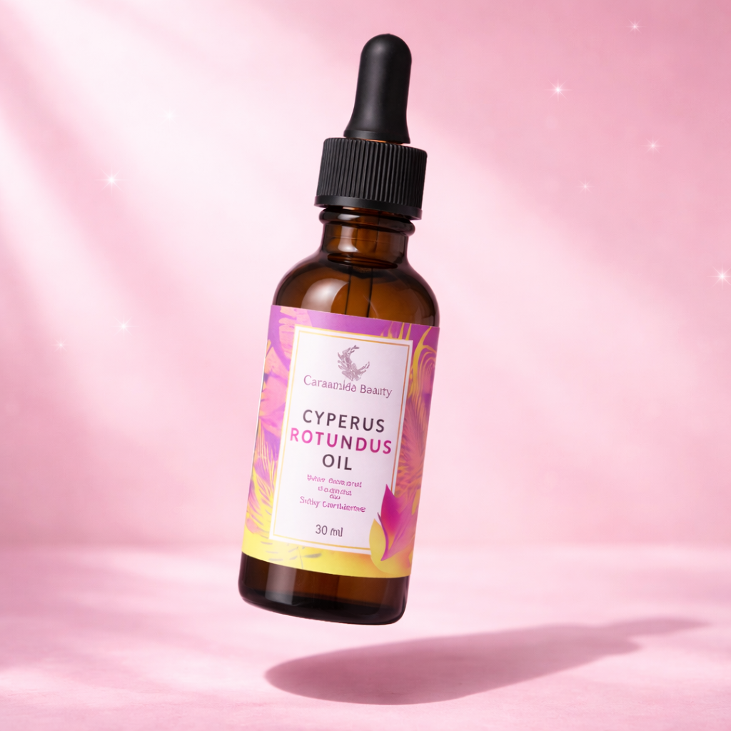 Aceite Cyperus Rotundus: Reduce el crecimiento del vello corporal.