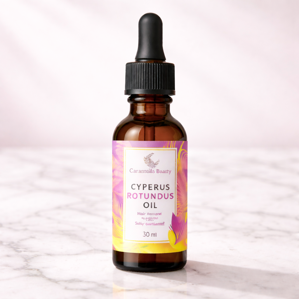 Aceite Cyperus Rotundus: Reduce el crecimiento del vello corporal.