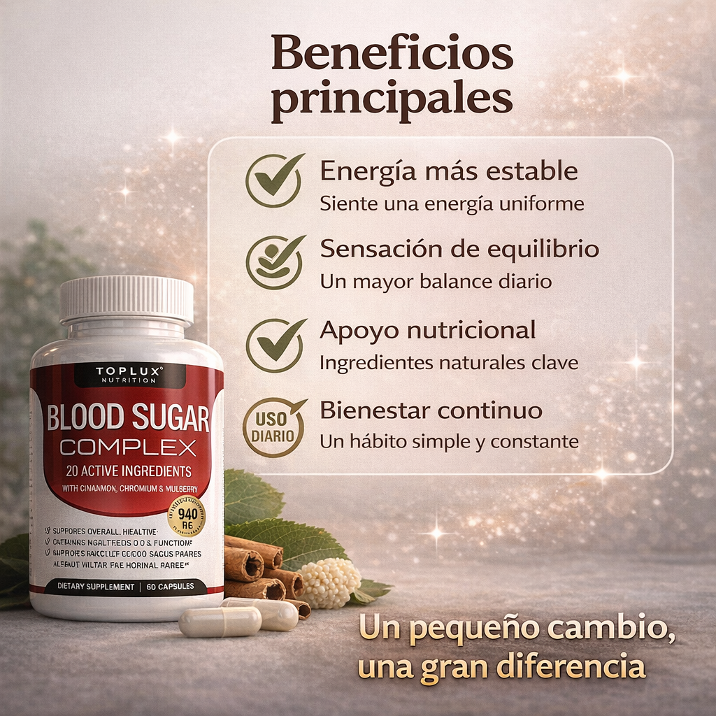 Blood Sugar Complex: Estabilidad y energía todos los días